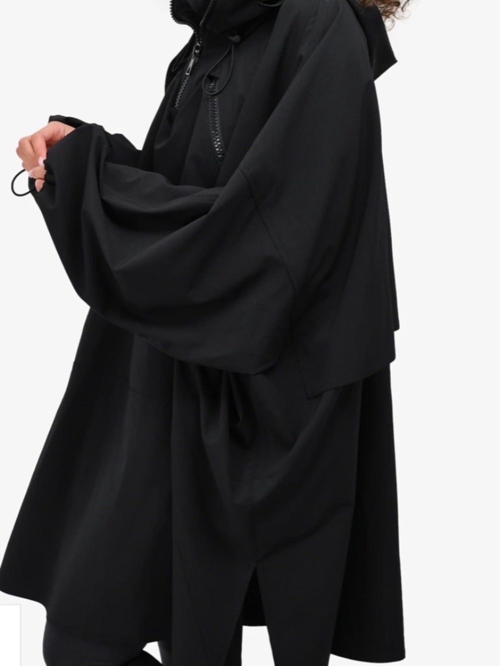 Bottega Veneta Fall 2020 Black Oversized Hooded Jacket One Size Italy